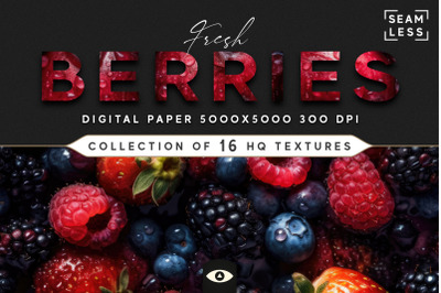 Seamless Fresh Berries Texture Pack