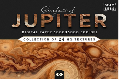 Seamless Jupiter Surface Texture Pack