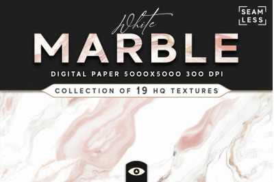 Seamless White Marble Texture Pack
