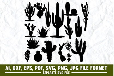 Cactus, Vector, Desert Area, Illustration, Saguaro Cactus, Arizona