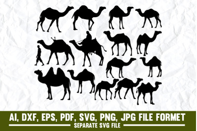 Camel, In Silhouette, Abstract, African Culture, Animal, Animal Hump,