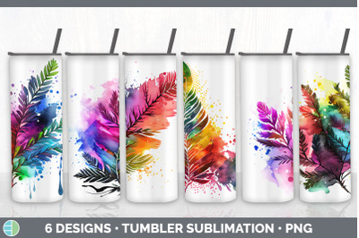 Rainbow Cedar Needles Tumbler | Sublimation 20 oz Skinny Tumbler Desig