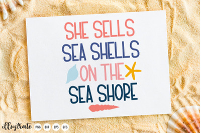 Shells Quote | Summer Quote SVG Cut File