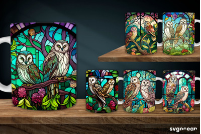 Owl Mug Wrap | 11 oz | Sublimation