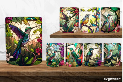 Hummingbird Mug Wrap | 11 oz | Sublimation