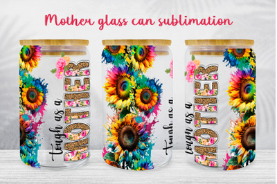 Mothers day glass can wrap Mama libbey can sublimation png