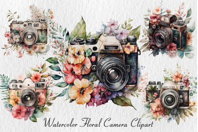 Watercolor camera clipart