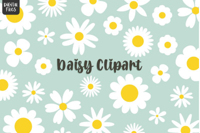 Daisy Clipart | 12 Variations