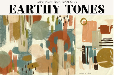Earthy Tones Abstract Backgrounds Texture Paper Digital Print Poster
