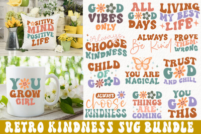 Kindness Retro SVG Design bundle
