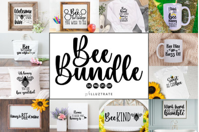 Bee Quotes SVG Cut File Bundle | Bee SVG Bundle