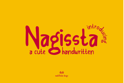 Nagissta - handwritten font