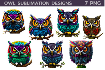 Owl Sublimation Designs I Owl Illustration PNG