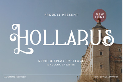 Hollarus Serif Display Typeface