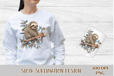 Sloth sublimation design | Sloth PNG design