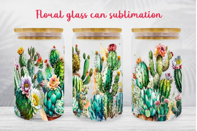 Cucti glass can wrap Succulent libbey glass can sublimation