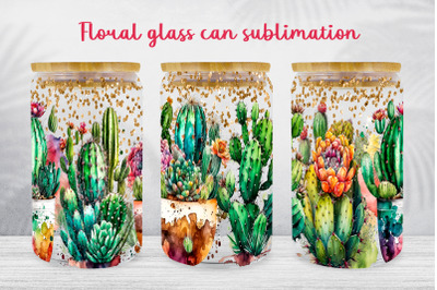 Cucti glass can wrap Succulent libbey glass can sublimation