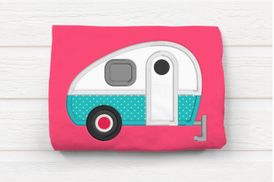 Retro 50s Camper | Applique Embroidery