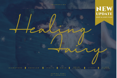 Healing Fairy Font - 7 Fonts