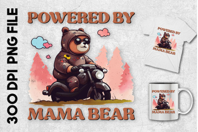 A Mama Bear Riding Motorcycle