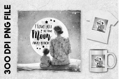 Mother I Love You To The Moon And Back