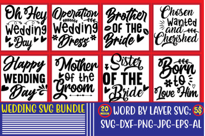 Wedding SVG Bundle,Wedding svg, bride svg, wedding svg files, bridesma