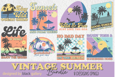 Vintage Summer PNG Sublimation Bundle