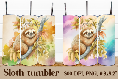 Sloth tumbler wrap | Animal tumbler design