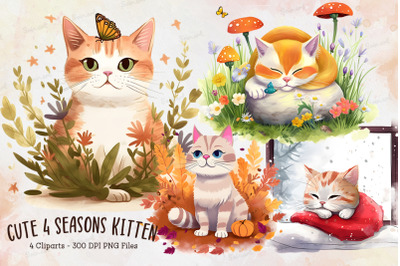 Cute 4 Seasons Kitten Bundle