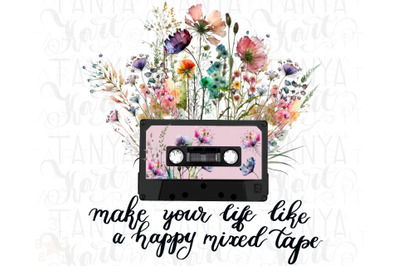 Retro Music Tape Png Cassette Design