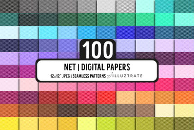 Net digital paper pack | 100 Seamless Patterns