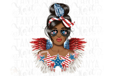 African American | 4th Of July Png | Sublimation Download