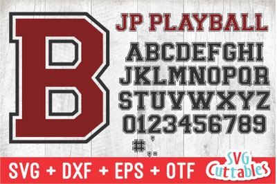 Play Ball Font and SVG Alphabet