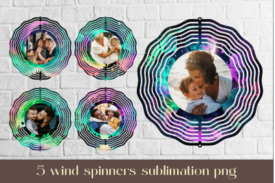 Fairy landscape wind spinner sublimation Custom foto design