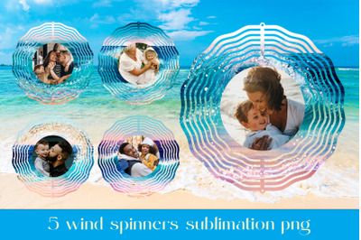 Fairy landscape wind spinner sublimation Custom foto design