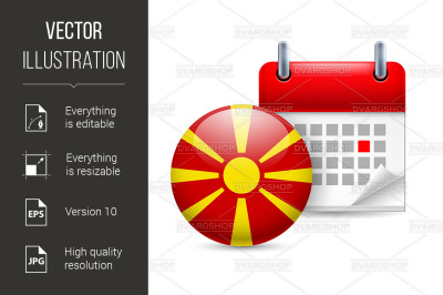 Icon of National Day in Macedonia