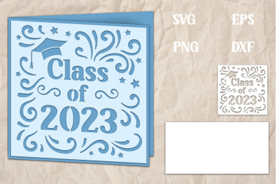 Graduation Class of 2023 with layered card