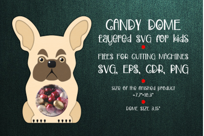 French Bulldog | Candy Dome Template