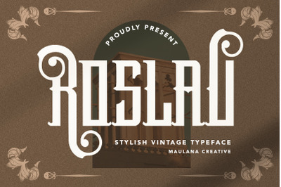 Roslav Stylish Vintage Typeface