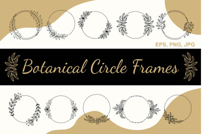 Botanical Circle Frames