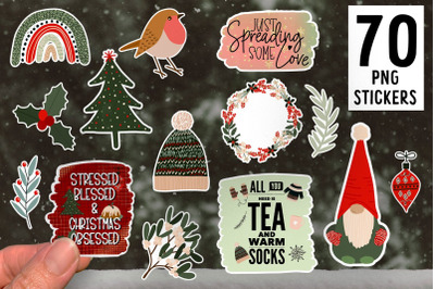 December Stickers for Cricut | Winter Stickers