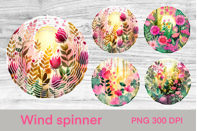 Summer wind spinner sublimation | Flower wind spinner PNG