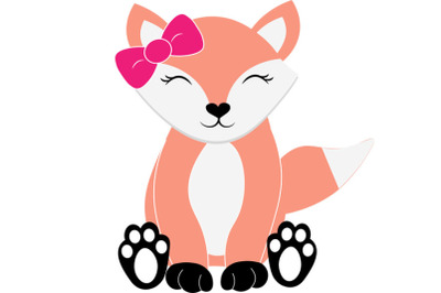 Fox svg, girl fox svg, forest animal svg,  animal svg, baby fox svg,