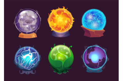 Magic orb. Sphere for future prediction ball for wizards and magician