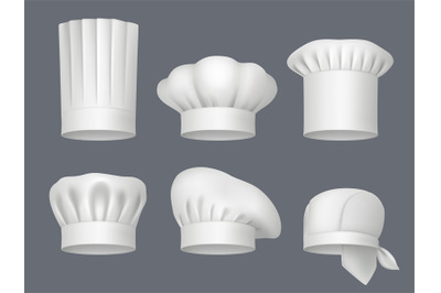 Chef professional clothes. Bandanas and hats for chef decent vector re