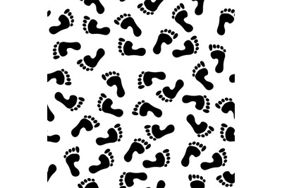 Footsteps pattern. seamless background with prints of human footsteps.