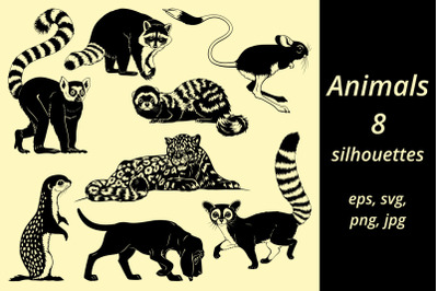 Animals Silhouettes SVG