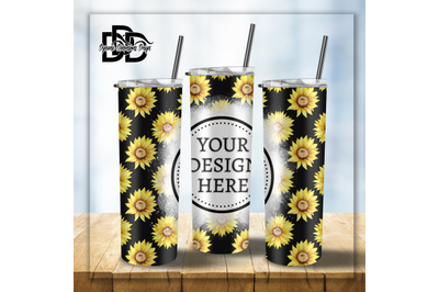 20 OZ Blank Sunflower Tumbler Wrap