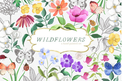 Wildflowers Watercolor Set