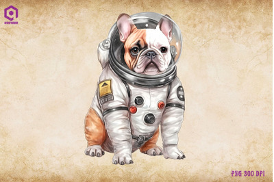 French Bulldog Dog Wearing Spacesuit